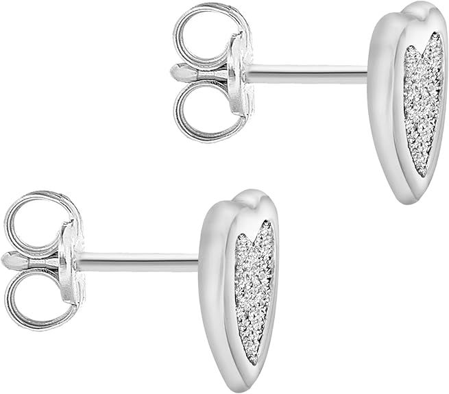 Heart-Shaped Stud Earrings image 3