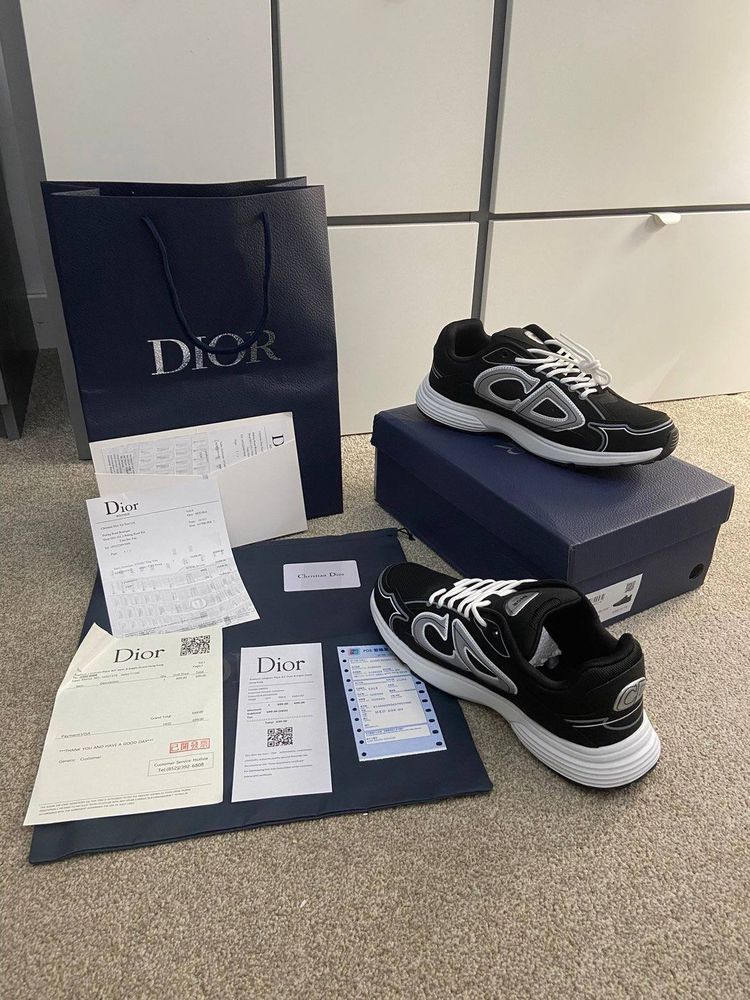 Dior B30 Black And White Sneakers image 1
