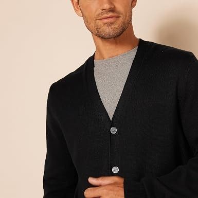 Black Button-Up Cardigan obraz 3