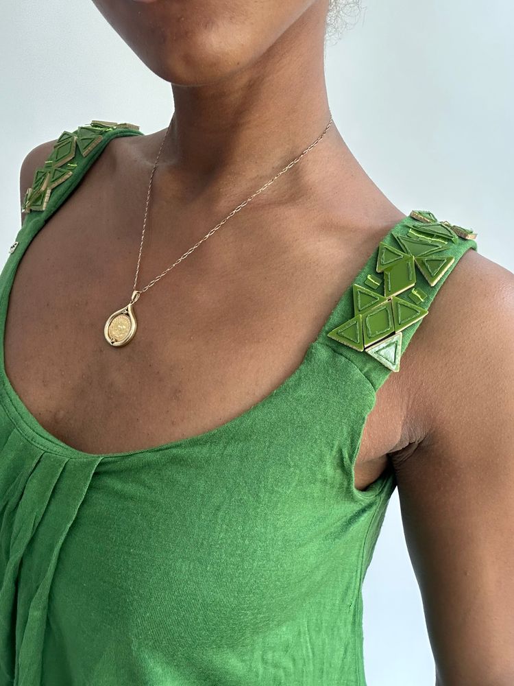 summermaxxing drop | small green miss sixty draped top 8