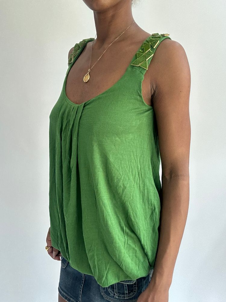 summermaxxing drop | small green miss sixty draped top 6