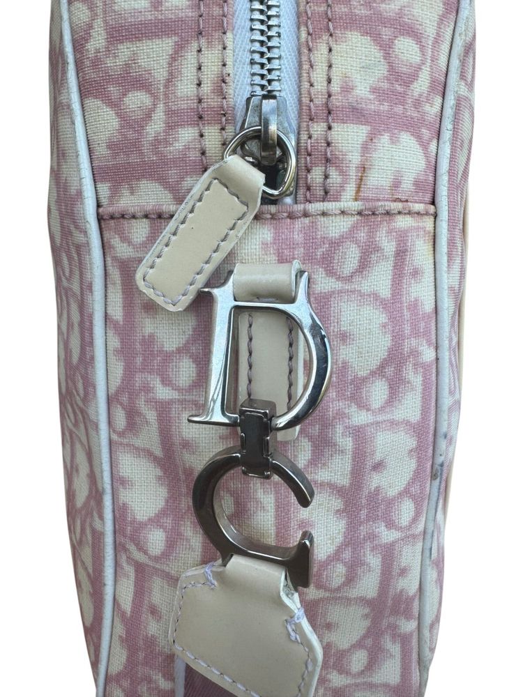 Christian Dior Pink Trotter canvas crossbody bag 4