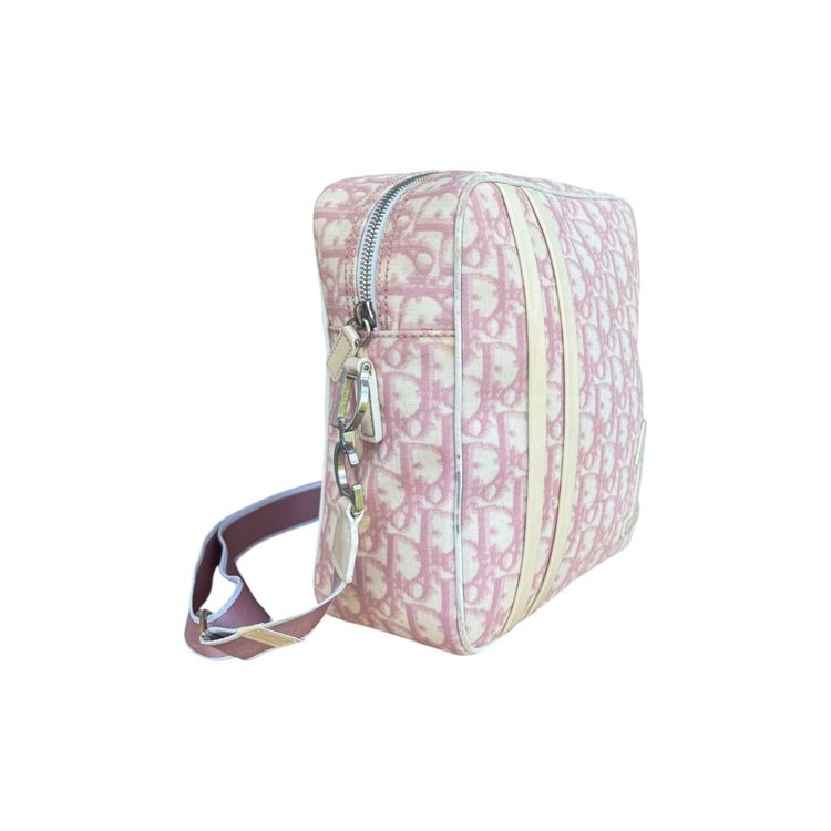 Christian Dior Pink Trotter canvas crossbody bag 3