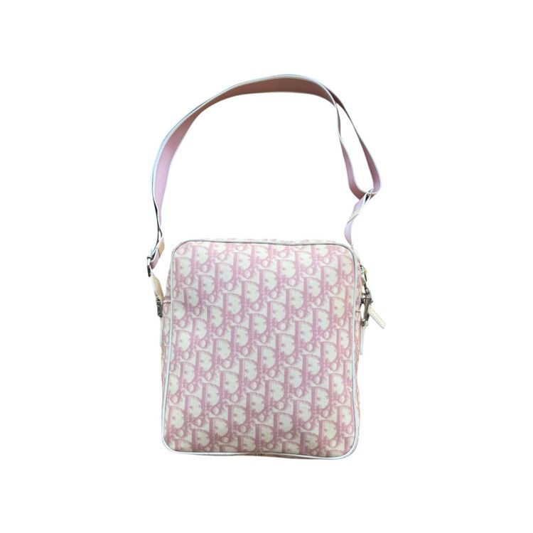 Christian Dior Pink Trotter canvas crossbody bag 6