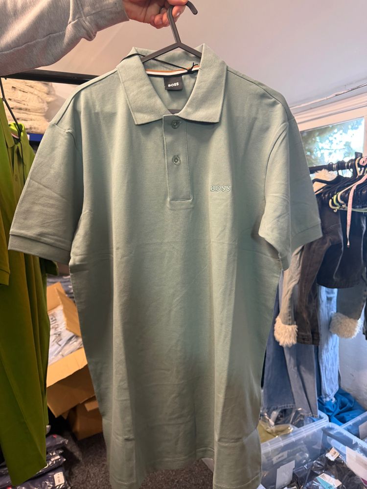 Boss Sage green  Polo Shirt