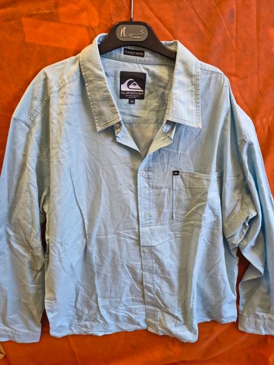 Quiksilver Light Blue Long Sleeve Shirt