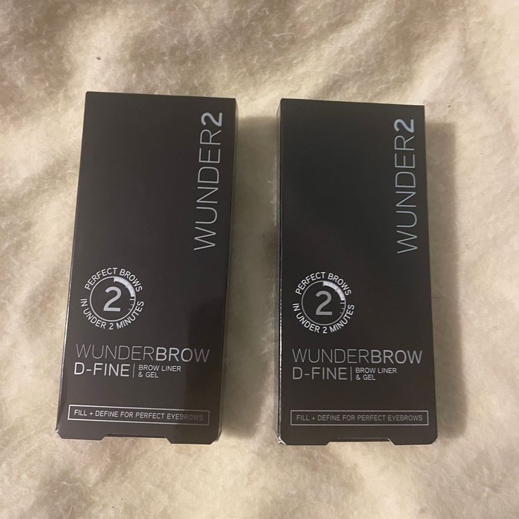 Set of 2 Wunderbrow2 Eyebrow D-Fine Brow Pencil & Eyebrow Gel Blonde Makeup BNIB  image 1