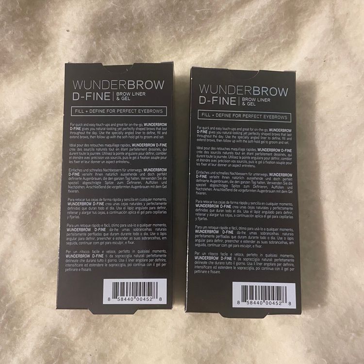 Set of 2 Wunderbrow2 Eyebrow D-Fine Brow Pencil & Eyebrow Gel Blonde Makeup BNIB  image 2