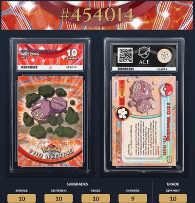 ACE 10 WEEZING 2000 TOPPS #110