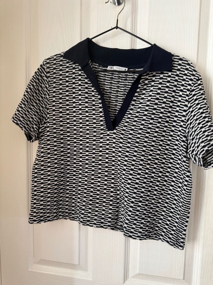 Zara Zara Patterned Short Sleeve Top product image