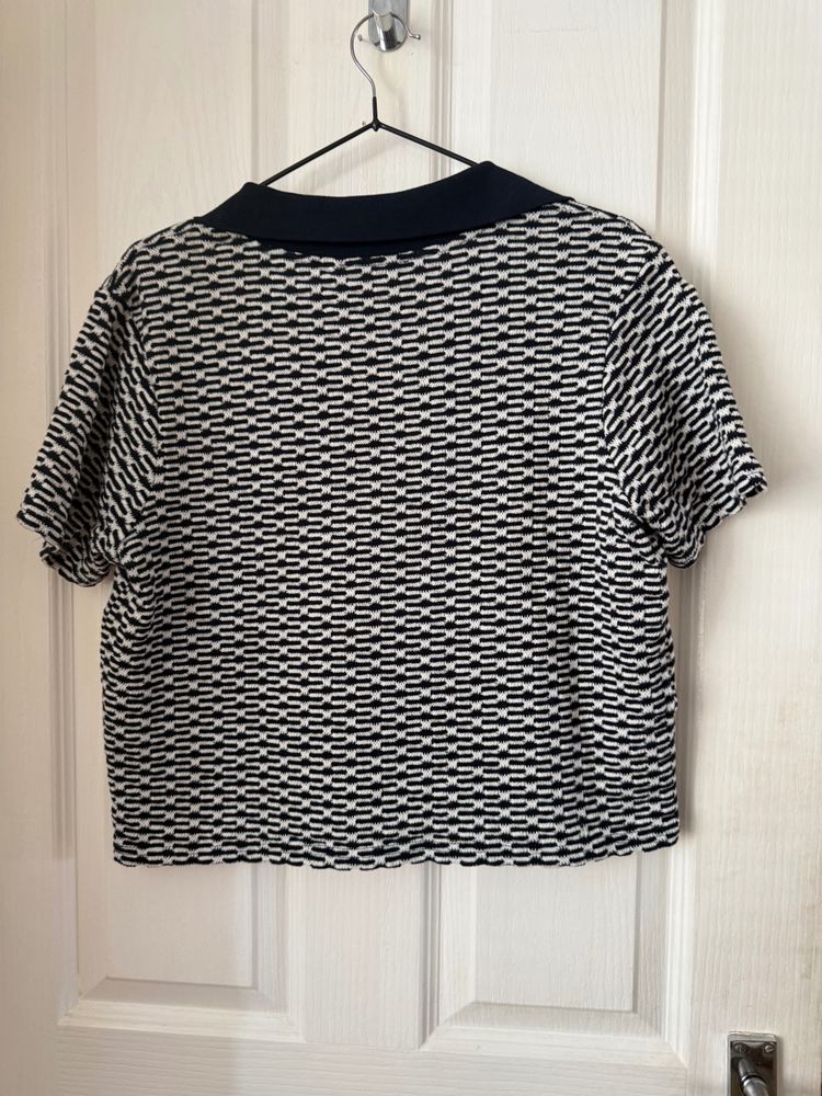 Zara Patterned Short Sleeve Top 2