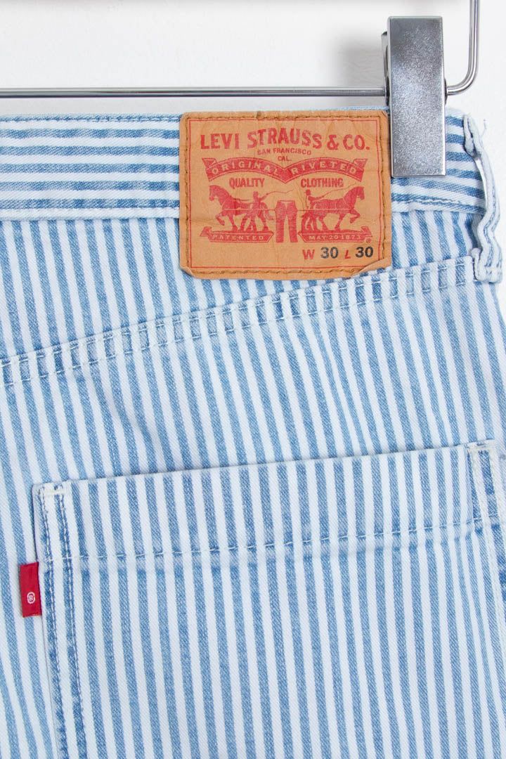 Levi's Hickory Stripe Carpenter Trousers (W30 x L30) image 3