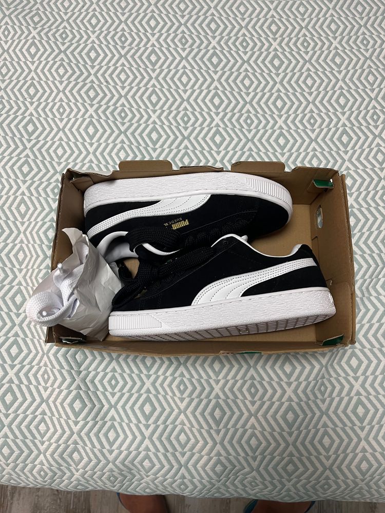 Puma Suede Xl Jr Black And White Sneakers imagen 1