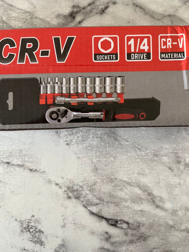 Brand: LSHK 1/4" ratchet socket set, mechanical tool set with quick-release coupling, double-sided ratchet handle, and extension, 12-piece set 2