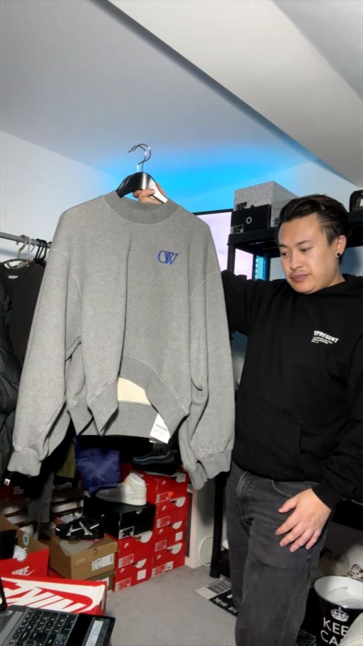 Off-White Off White OW Over Crewneck Sweatshirt - Women's Size Medium/ Large BNWT (You Pick) product image