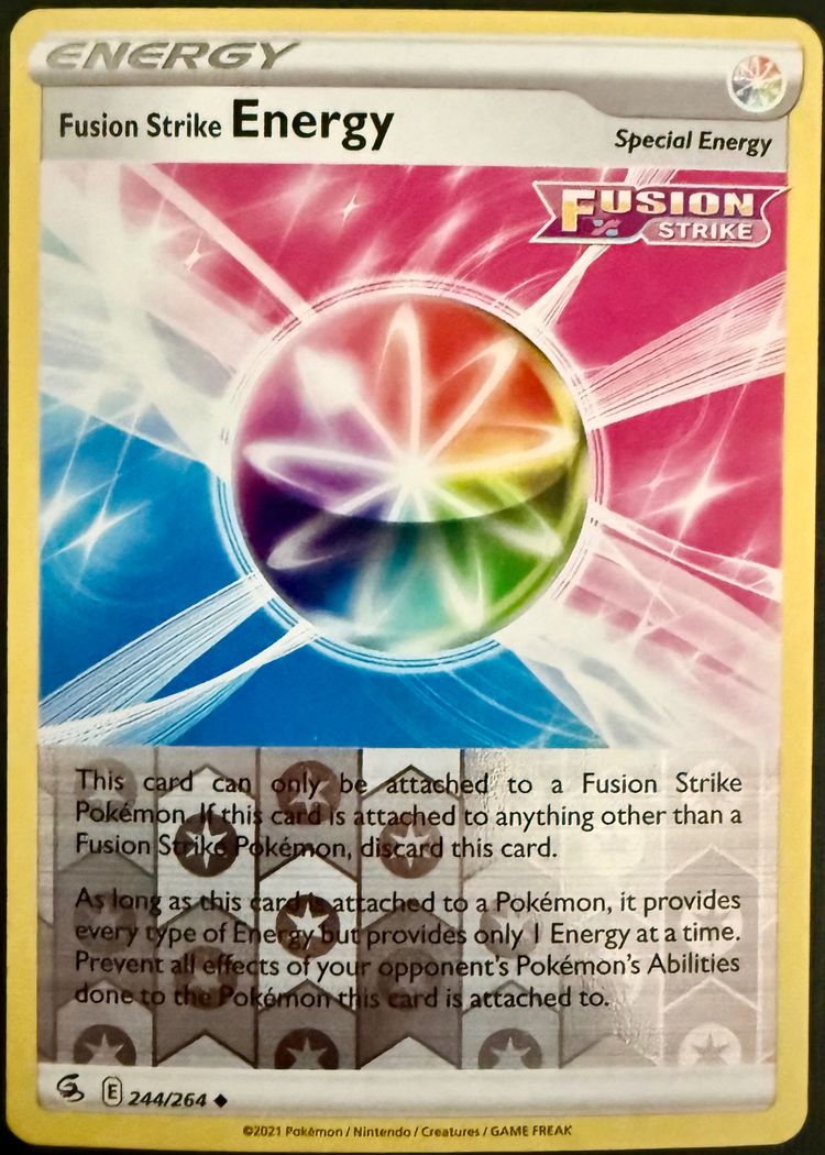 Pokemon Fusion Strike Energy Fusion Strike 244/264 Uncommon Reverse Holofoil  product image