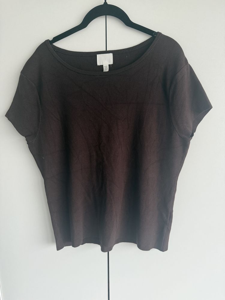Brown Short Sleeve Top