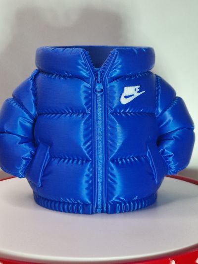 3d Printed Nike Blue Puffer Jacket Pen Holder