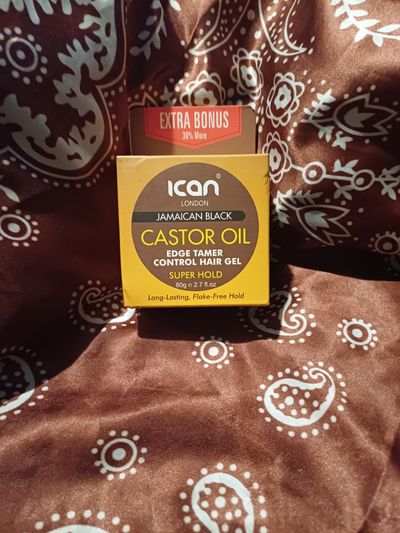 Ican London Jamaican Black Castor Oil Edge Tamer Control Gel 80g
