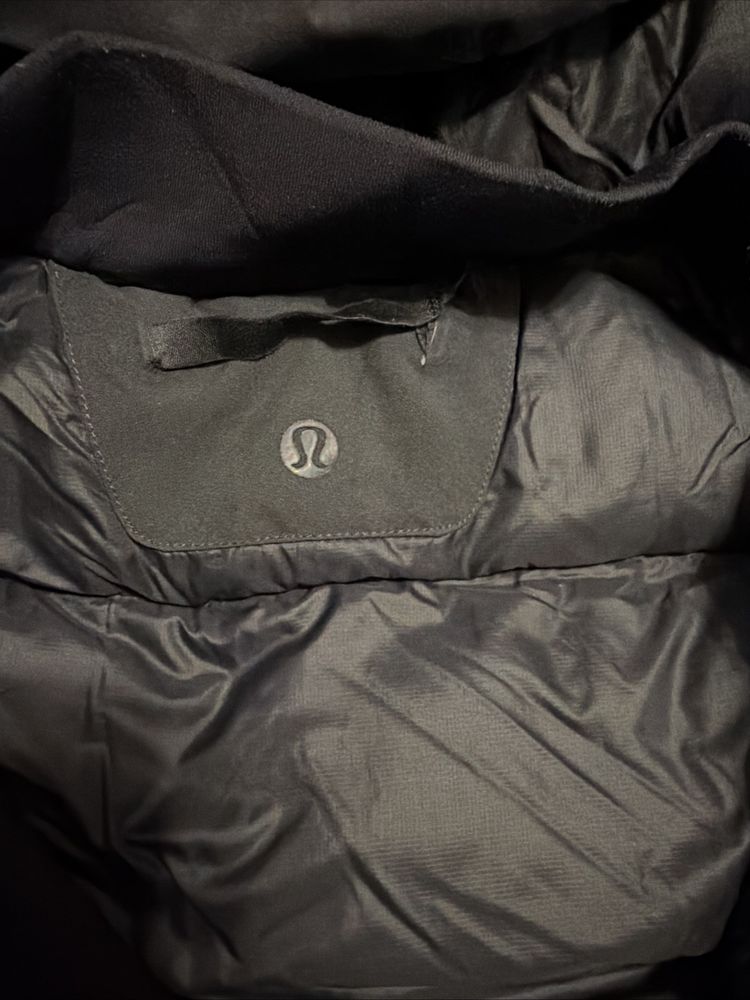 Lululemon Men's Pinnacle Warmth Jacket Hooded Goose Down Parka Black Medium $398 image 2