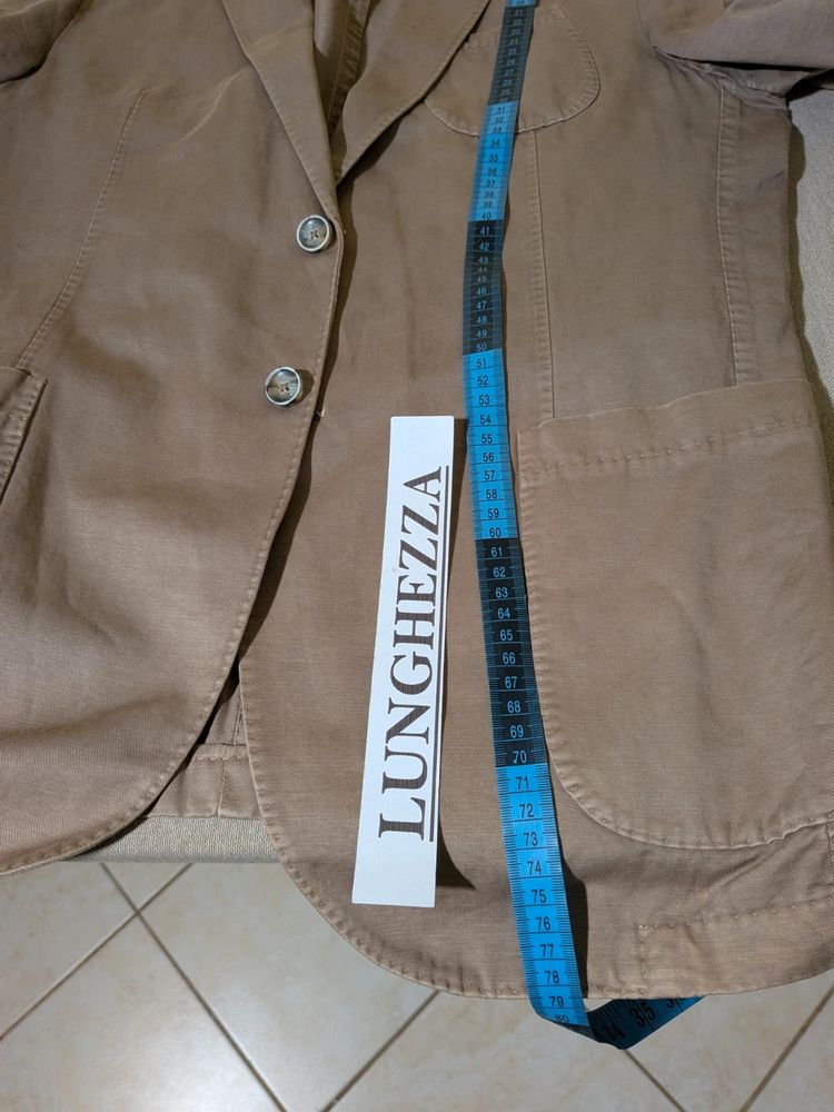 Giacca Boggi Milano Tg. 54 in Cotone e Lino - Made in Italy image 8