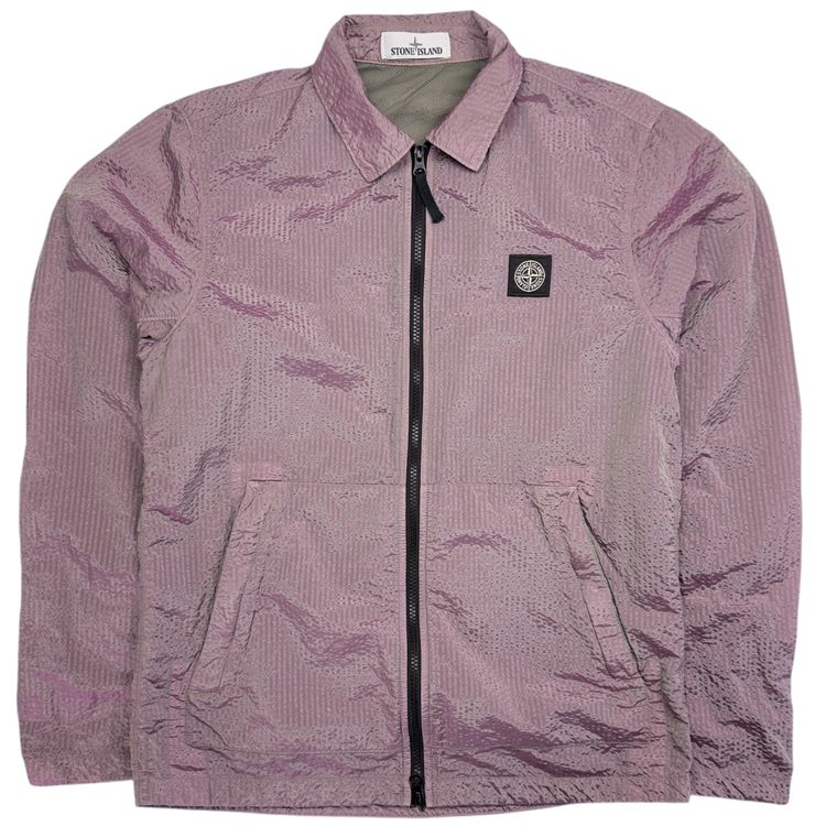 A/W 20 Stone Island Seersucker Nylon Overshirt - Pink obraz 1