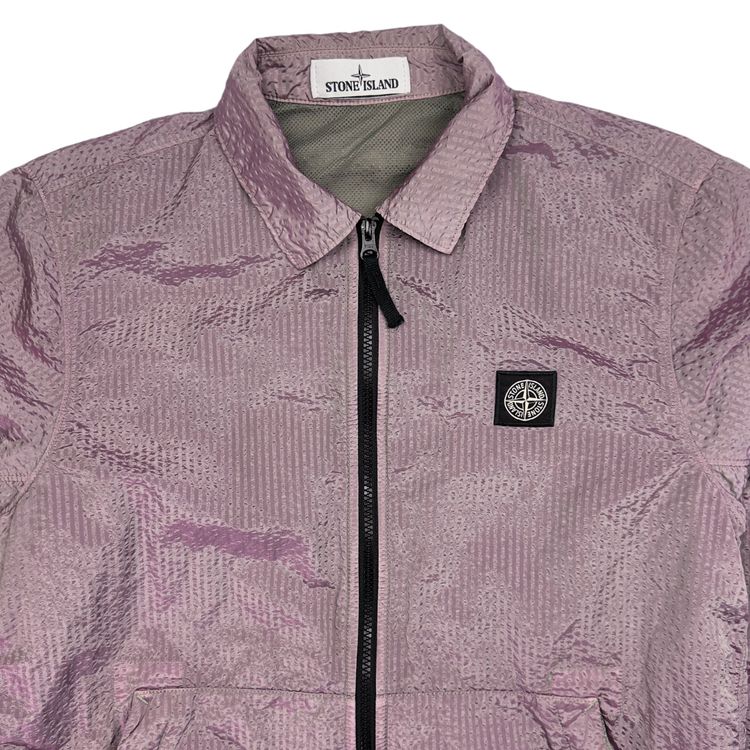 A/W 20 Stone Island Seersucker Nylon Overshirt - Pink obraz 5