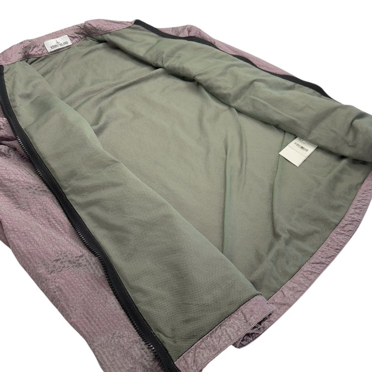 A/W 20 Stone Island Seersucker Nylon Overshirt - Pink obraz 7