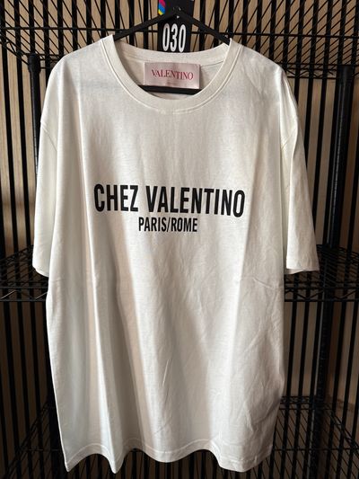 U28 Valentino White Tee Brand New
