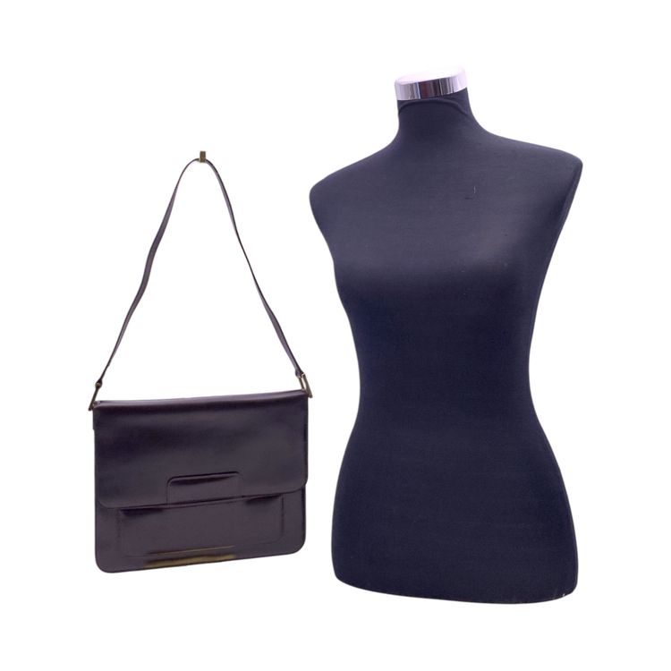 Gucci Vintage Leather Shoulder Bag Flap Shoulder Bag 3