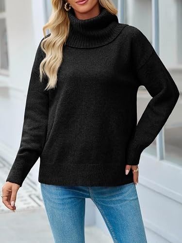 Black Turtleneck Sweater obraz 2