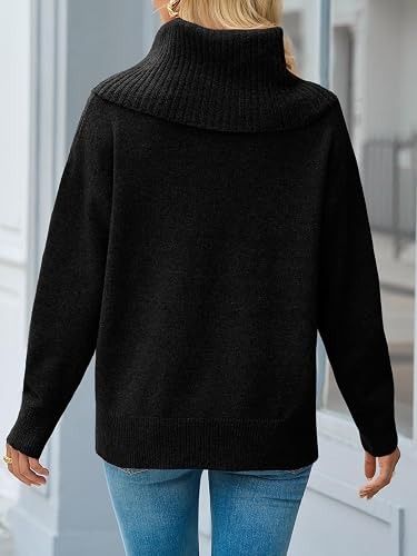 Black Turtleneck Sweater obraz 3