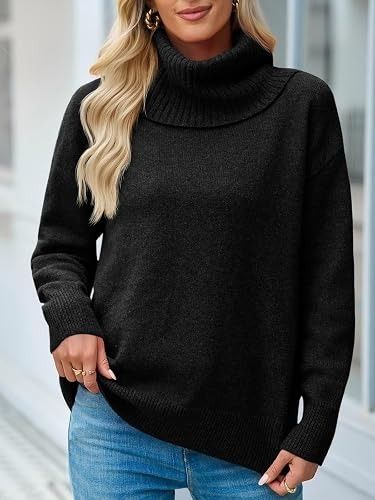Black Turtleneck Sweater obraz 4