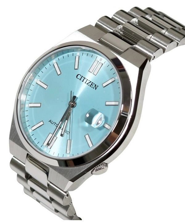 Citizen Tsuyosa Stainless Steel Ice Blue Dial Automatic NJ0151-88M 100M Mens Watch 5