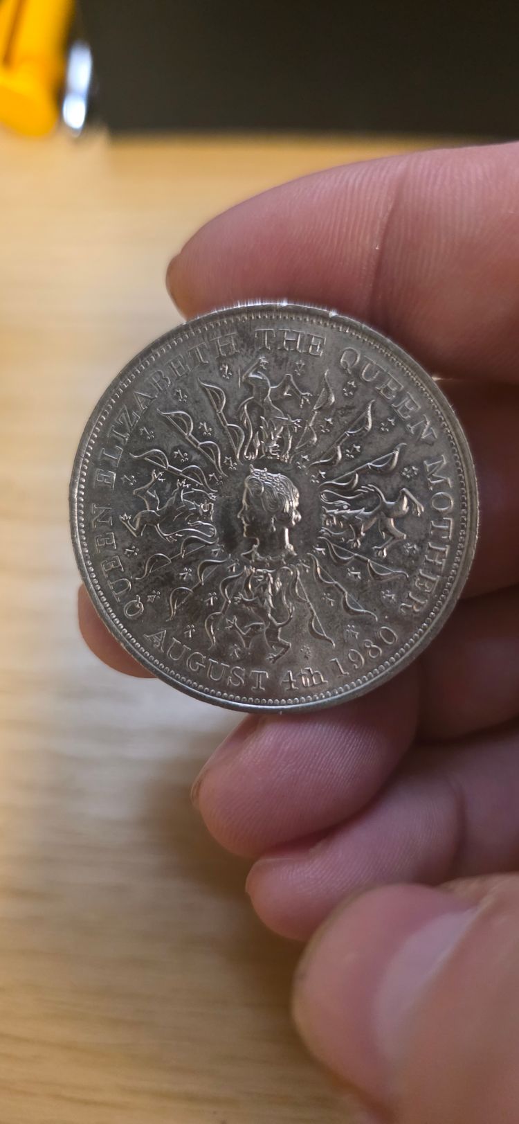 £3). Commemorative Coin Royal mint 1980 imagen 1