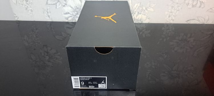 Jordan Hydro 6 Black White Wolf Grey Slides UK 8 EUR 42.5Brand New FullBox BNIB image 4