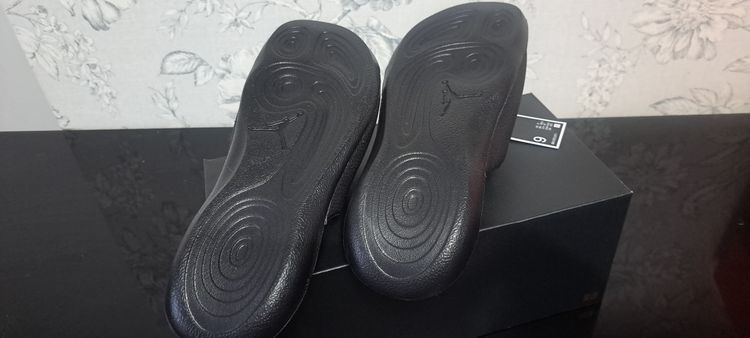 Jordan Hydro 6 Black White Wolf Grey Slides UK 8 EUR 42.5Brand New FullBox BNIB image 3