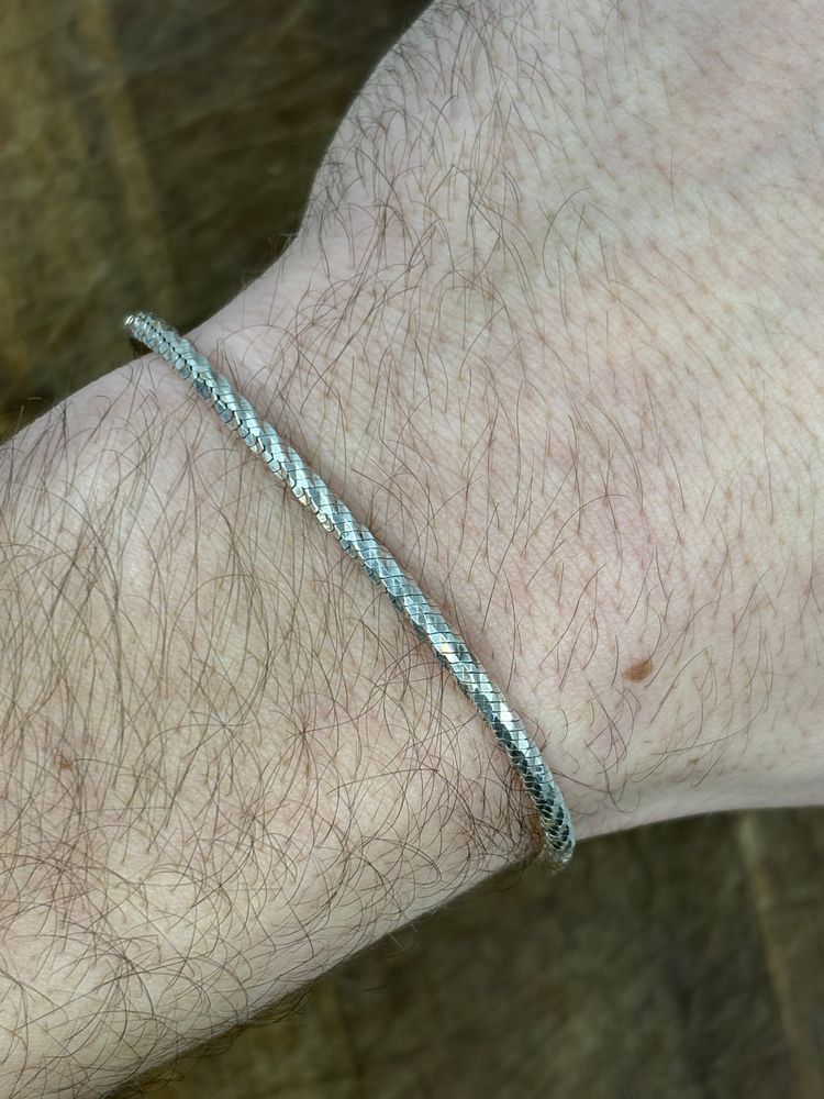 Snake bracelet solid silver