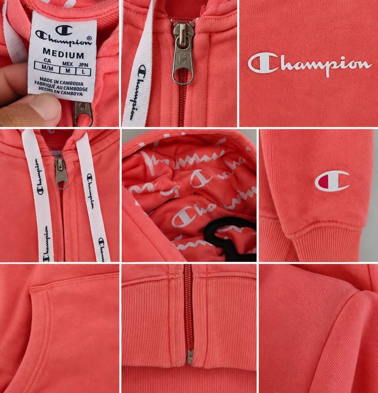 Immagine di Champion Coral Zip-Up Hoodie 7