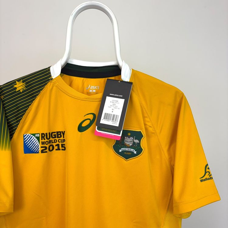 Asics Rugby World Cup 2015 Australia Wallabies Jersey image 3