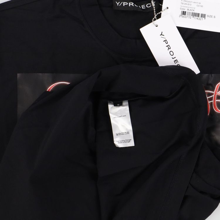 Y/Project Black Henry The 8th Logo Oversized T-Shirt image 3
