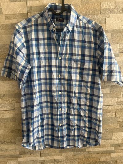 Paul&Shark Men'S Short Sleeve Button-Up Shirt