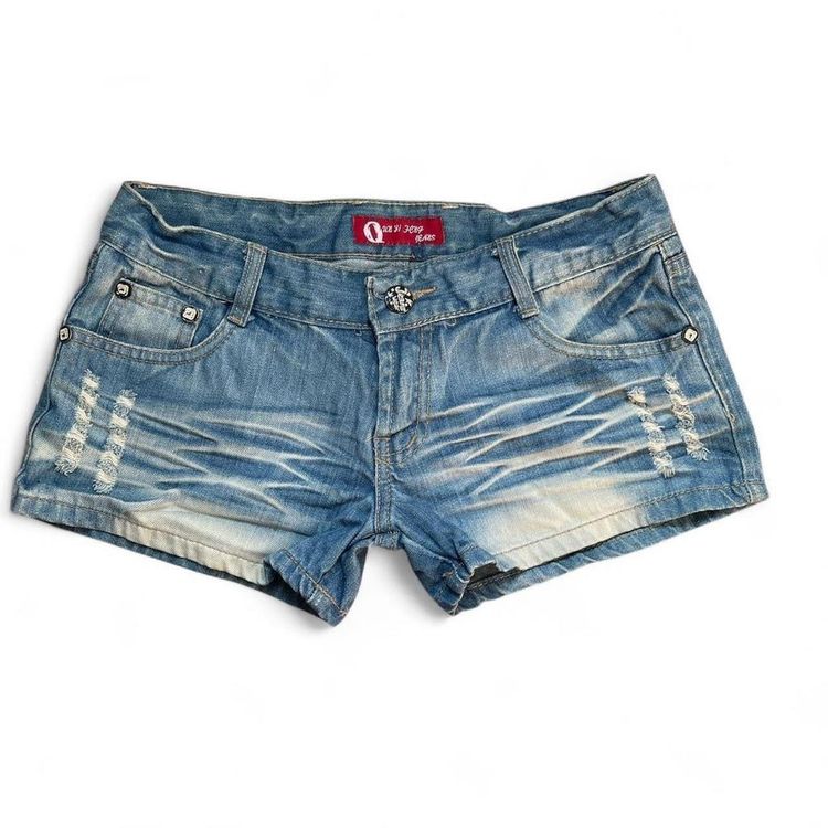Y2K Denim Mini Shorts low rise size S image 1