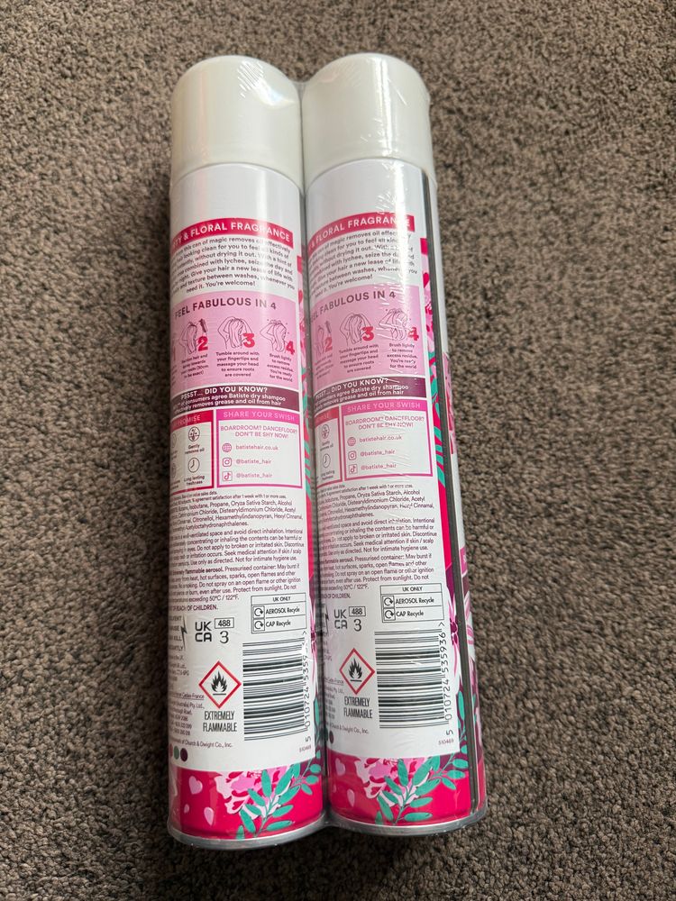 Batiste Blush Dry Shampoo 350 ml pack of 2 2