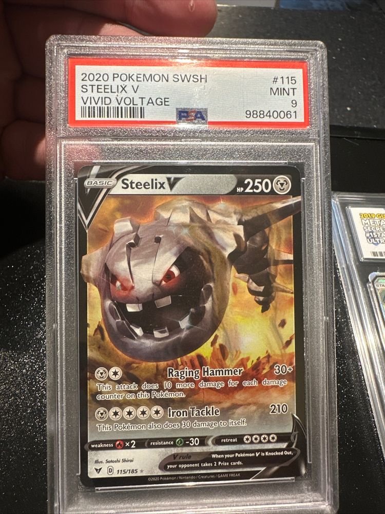 PSA 9 2020 Pokemon Steelix V  image 1