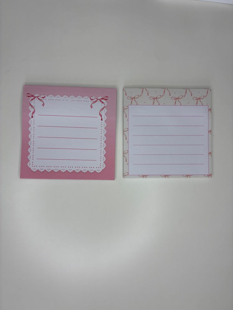 Pink Decorative Sticky Notes Set
