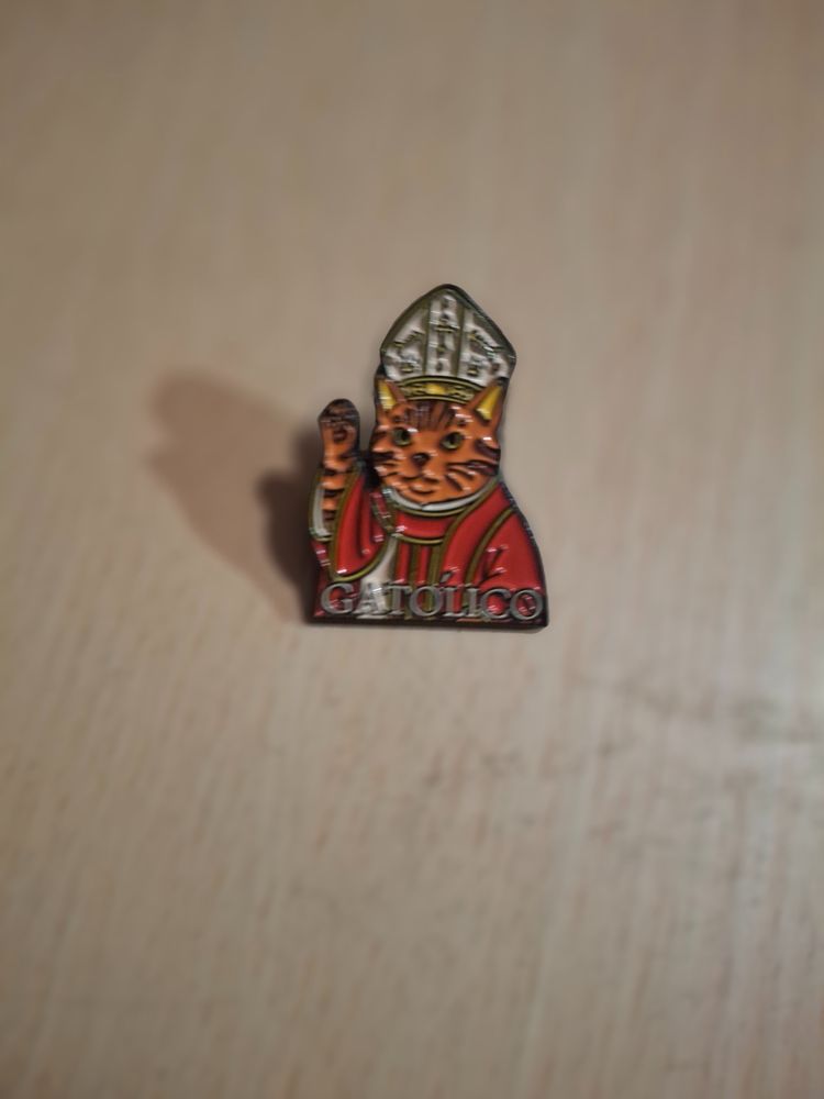 Gatolico Cat Enamel Pin 2