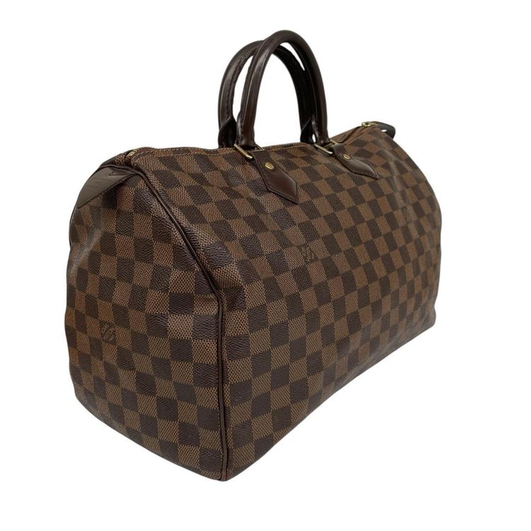 Pre-Loved Louis Vuitton Damier Ebene Canvas Speedy 35 Bag image 4