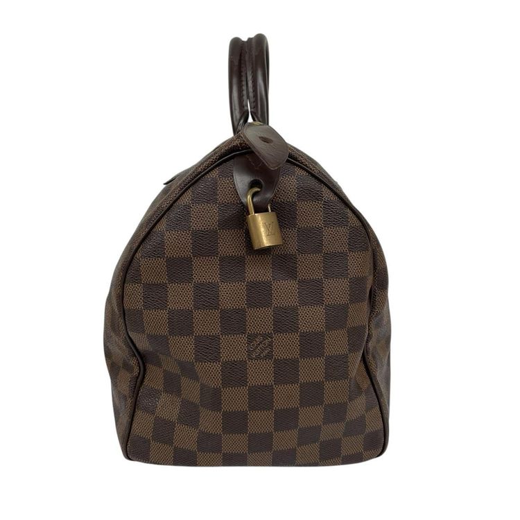 Pre-Loved Louis Vuitton Damier Ebene Canvas Speedy 35 Bag image 2