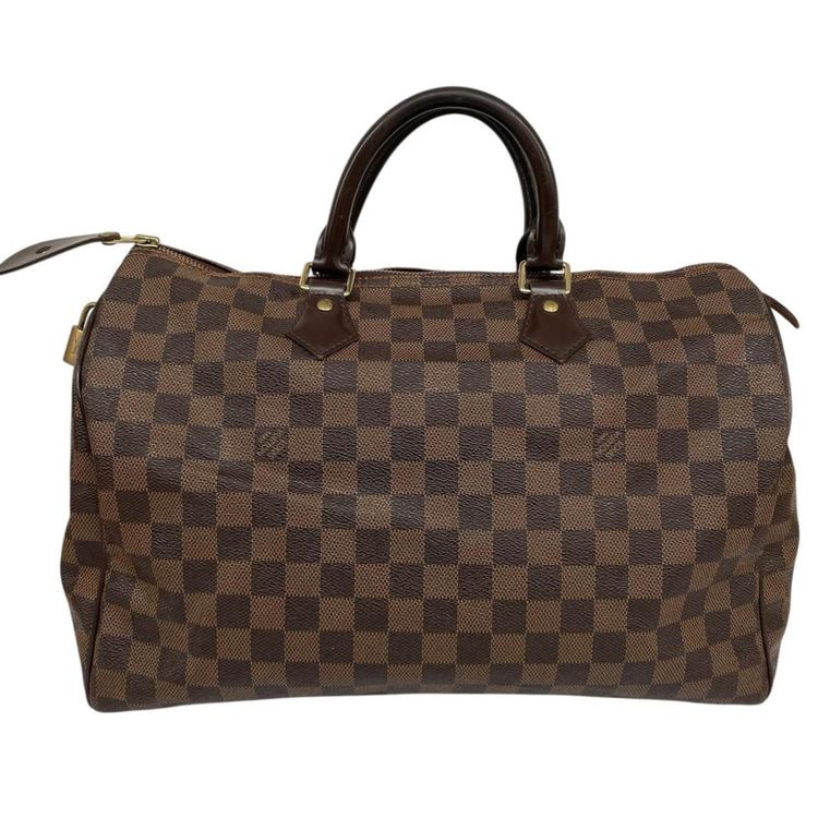Pre-Loved Louis Vuitton Damier Ebene Canvas Speedy 35 Bag image 8